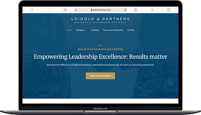 Loidold & Partners Website Design new website user experience user interface web design