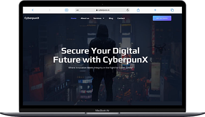 Cyberpunx.io - Building a Safer Digital Future ai art cybersecurity midjourney new website user experience user interface web design