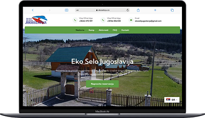 Eko Selo Yugoslavia - Your Gateway to Adventure and Nature designer tourism web design ui ux web design