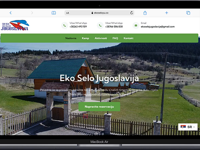 Eko Selo Yugoslavia - Your Gateway to Adventure and Nature designer tourism web design ui ux web design