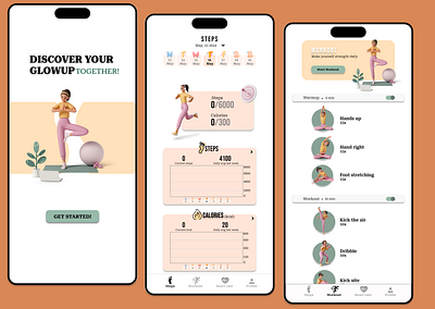 DAILY UI:: 004 : Calculation 3d calculation mobile design mobile ui ui