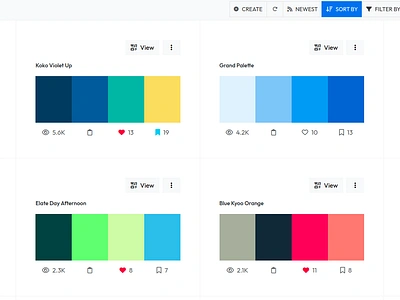 Beforepost - Color palettes that inspire creativy 3d angular animation art branding code coder color palette colors design designer graphic design illustration logo motion graphics typography ui ui design ux vector