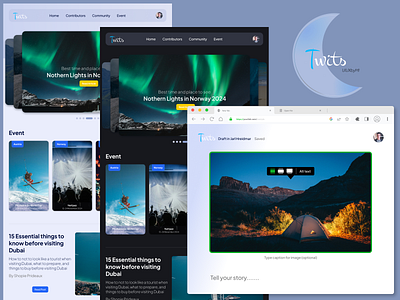 Blog Post (Twits Web Version) dailyui design figma junior designer junior uiux junior uiux designer social media social media web social media web version ui ui design ui design challenge ui designer ui explore ui ux design uiux designer ux ux design web ver website