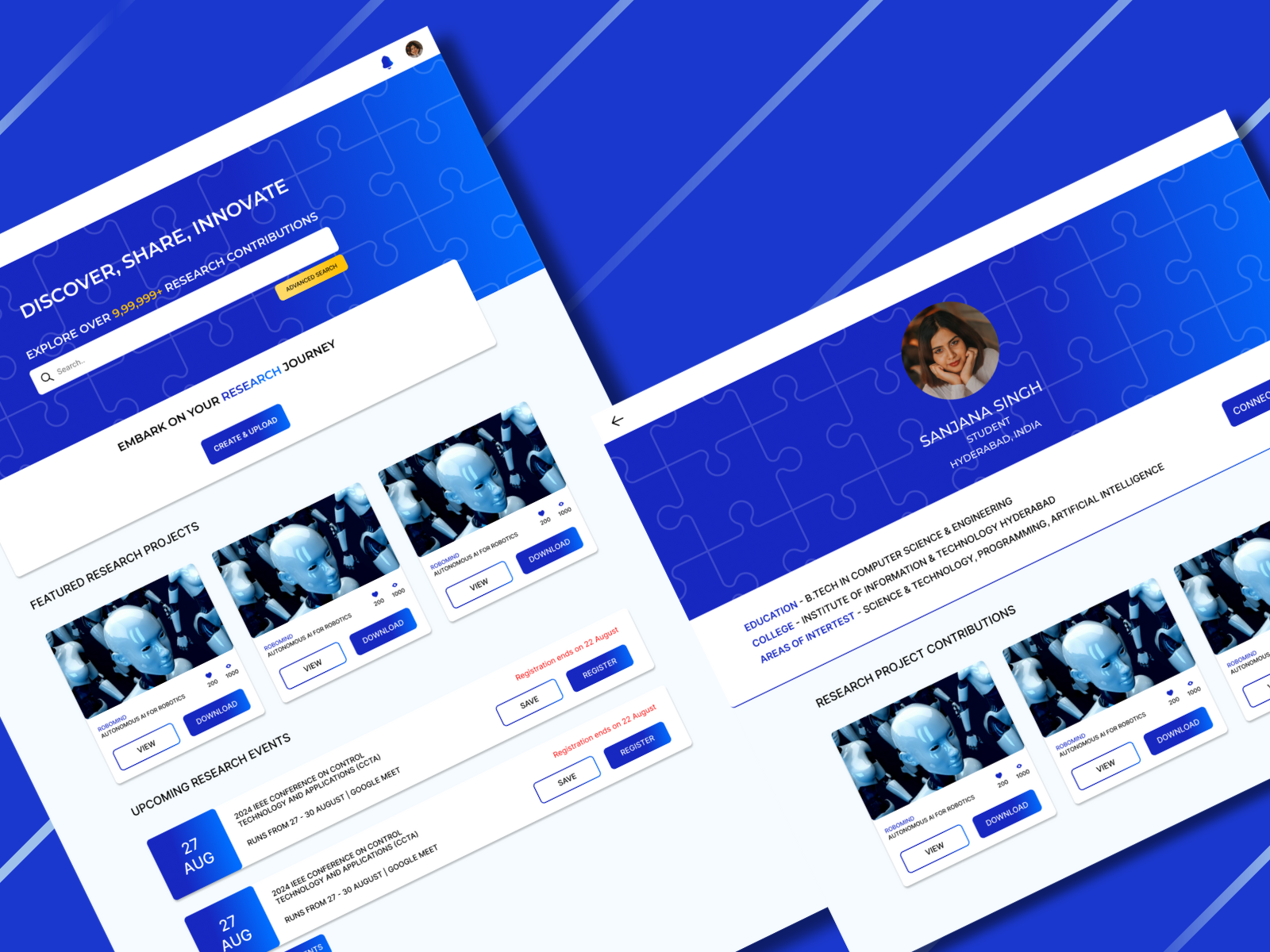 Example of Research Directory & Publication Website