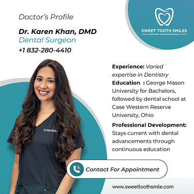 Doctor's profile post 3d branding dental hospital dental service digital marketing doctors profile facebook flyer design graphic design hospital facilities instagram medical service poster poster design social media marketing twitter post ui