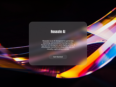 Roseate AI ai app branding challenge concept dailyui dark darkdesign design graphic design interface logo product ui ux web webdesign website