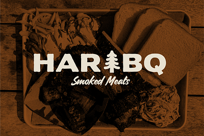 HAR-BQ Branding bbq branding graphic design logo mockups restaurant