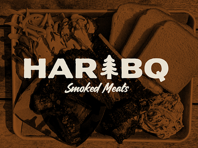 HAR-BQ Branding bbq branding graphic design logo mockups restaurant