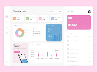 Dashboard admin analysis analytics chart clean design cute dashboard data data visualization infographics interactive minimalist pie chart pink uxui web design