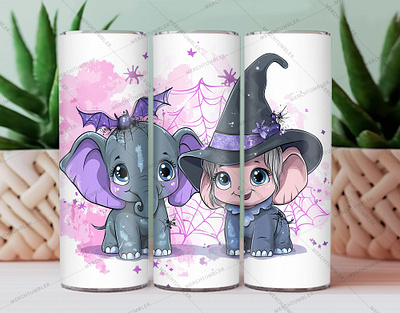 Halloween Elephant 20oz Tumbler 20 oz tumbler 30 oz tumbler cartoon tumbler color image custom design art custom tumbler design ghost tumbler halloween tumbler holiday tumbler illustration photography pumpkin tumbler pumpkin vector skinny tumbler sublimation tumbler sublimation tumbler warp vector art waterslide tumbler