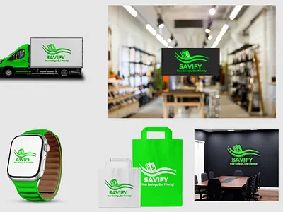 Savify Logo Branding 3d logo adobe illustrator branding graphicdesigner illustration logo logo branding logo design