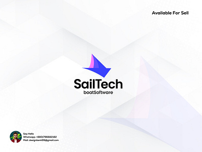 SailBoat Software logo for SailTech boat control boat logo boat software boat tech logo boats color sail logo colorful logo logo logo designer logo mark sail sailboat sailbpoat logo sailors sailtech logo ship logo tech logo tech logo maker technology logo waterboat