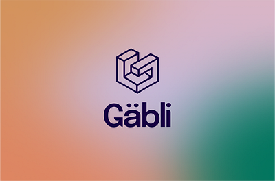 Gäbli Logo box icon box logo g geometrical logo gift gradient logo logotype modern logo startup switzerland typography logo youth