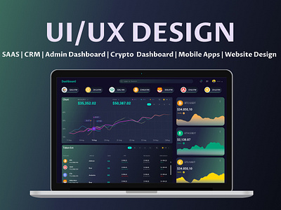 Crypto portfolio dashboard app desigh case study dashboard design landing lui ui ui ux desigh website desigh