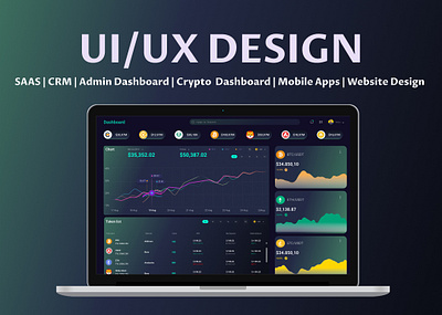 Crypto portfolio dashboard app desigh case study dashboard design landing lui ui ui ux desigh website desigh