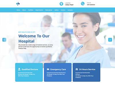 Hospital Or Clinic clinic hospital hospital website uiux web design