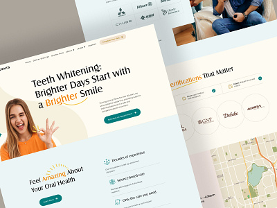 Dentist Landing Page Design dental dentaldesign dentis dentistry design dribbble graphic design healthcare landingpage ui uiux uiuxdesign webdesign website