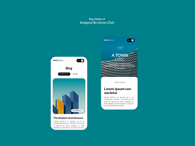 Archi Space: Modern Architecture Blog UI Design android app appdesign appdesigninspiration branding creativedesigns design graphic design illustration interactiveui isoapp mobileapp productdesign ui uidesign userinterface ux uxdesign vector webdesign