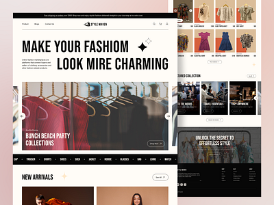 Fashion Store landing page dress dress shop ecommerce fashion fashion store graphic design l landing page mans fasion saas shop store ui uidesign uiux website design woman fasion