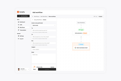 Automation creation interface