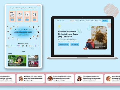 Web UI Design for Child Marriage Prevention graphic design ui