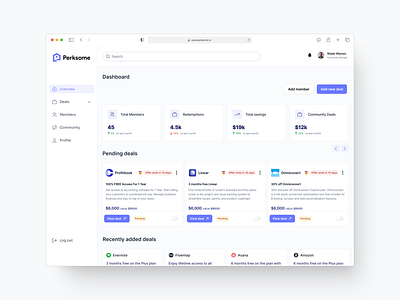 Perksome- Deals marketplace design ui ui ux ui design uidesign ux