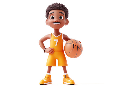 Basketball Player Cartoon 3d Model | 3d Nba Cartoon Man Design 3d 3d art 3d cartoon 3d character 3d image 3d man 3d model 3d player abrang basketball player cartoon cartoon character cartoon design cartoon illustration character design design character fiverr graphic design nba