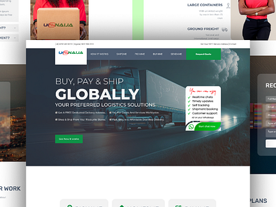 Logistics company website. 247 awesome ui branding business site cargo cover designs dashboard delivery design global illustration landing page logistics logo shipment transport trapost agency ui