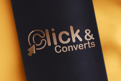 Click & Converts Logo Design branding design graphic design illustration logo typography