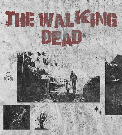 The Walking Dead - Photomontage graphic design photo montage photomontage photoshop