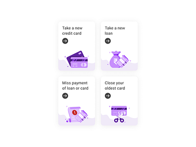 PhonePe - Credit Score Predictor adobe broken card cash close credit card credit card credit score credit score predictor design digital digital art illustration illustrator loan money money bag payment phonepe ui vector