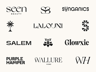 Logo Collection 2023 - 2024 apparel beauty brand identity branding cleaning fashion furniture home homeware jewelry laundry logo logo symbol logos logotype luxury self care skincare wellness wordmark