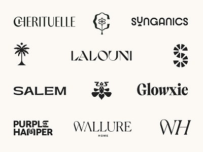 Logo Collection 2023 - 2024 apparel beauty brand identity branding cleaning fashion furniture home homeware jewelry laundry logo logo symbol logos logotype luxury self care skincare wellness wordmark