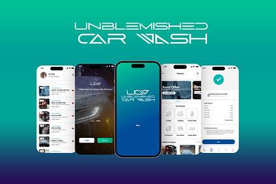 Carr Wash App brand profile branding car wash carwash app cleaning creative design figma graphic design illustration mockup ui ux