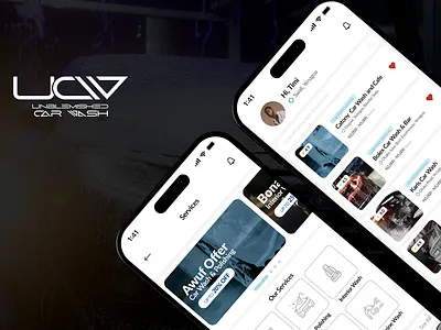 Car Wash App brand profile branding car wash car wash app creative design figma graphic design illustration polishing ui ux