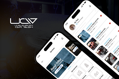 Car Wash App brand profile branding car wash car wash app creative design figma graphic design illustration polishing ui ux