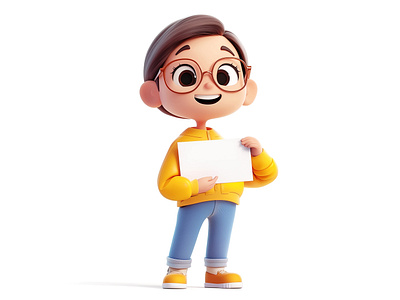 3d Cute Girl Holding Sign | Cute Girl 3d Design 3d 3d art 3d cartoon 3d design 3d girl 3d illustration 3d image 3d model abrang cartoon 3d cartoon character cute cute cartoon cute girl design design character fiverr girl holding sign graphic design illustration