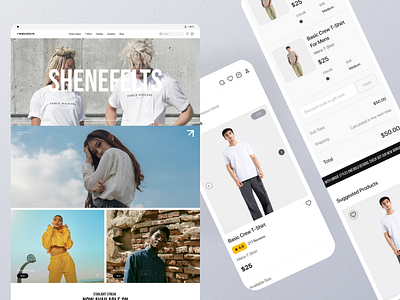 Fashion - eCommerce Website clothing brand ecommerce landing page fashion figma landing page