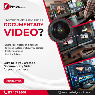 Crafting Stories: Documentary Video Creation by The Design Spark apparel branding design documentary video energy graphic design illustration logo merch ui vector