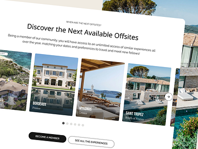 Offsite · Landing Page Travel Agency · UX/UI & WebDesign agency business design landing page offsite tourism ui ux webdesign