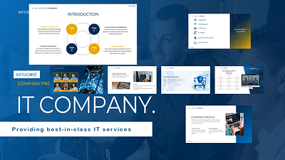 BEST IT SERVICES branding company design it logo pitch deck powerpoint presenttion seamless operations security sof software ui