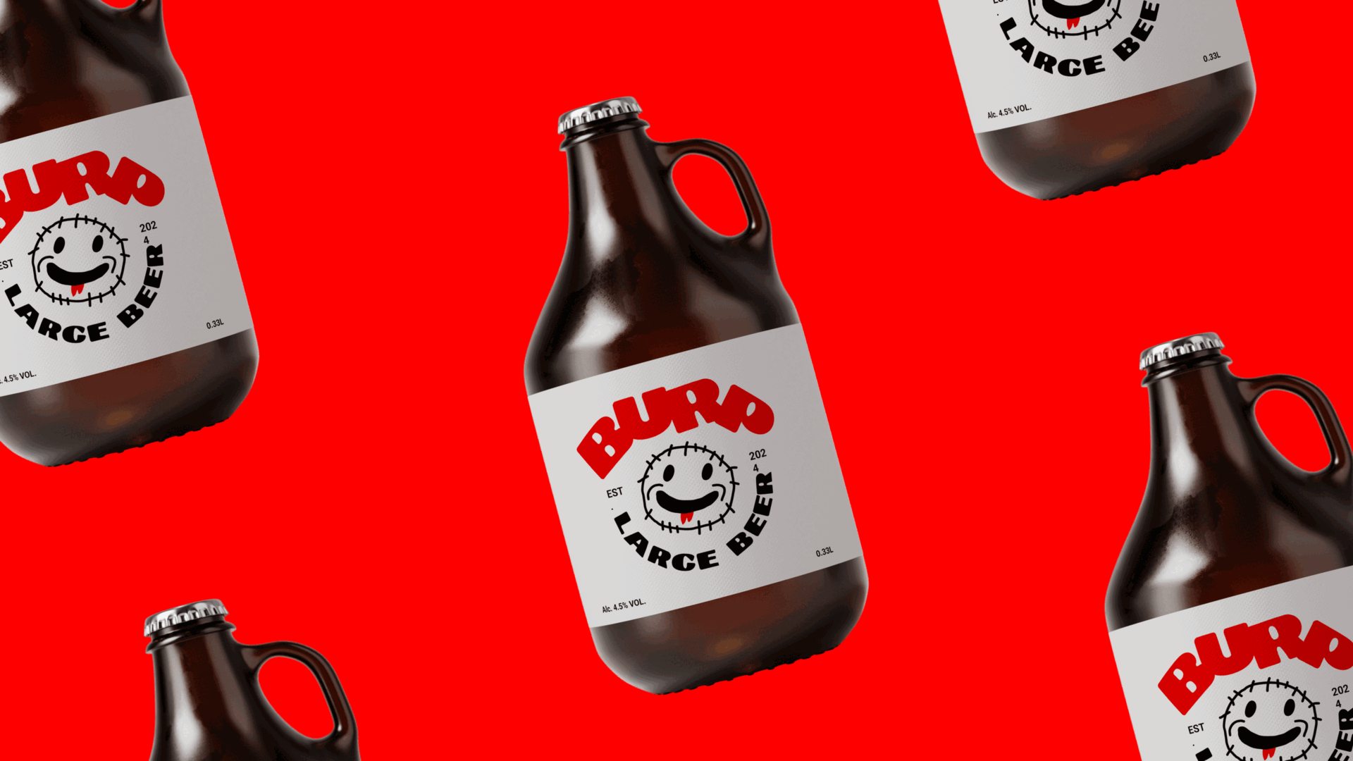 BURP BEER beer branding graphic design identity logo packaging visual