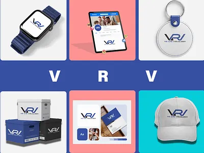 VRV Logo Branding adobe illustrator branding branding logo graphic designer illustration logo design logo designer