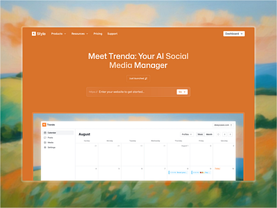 StyleAI Rebrand - Trenda Landing branding landing site web