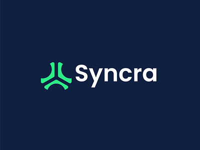 Syncra Logo Design ai logo app logo b2b brand identity business logo clean design corporatelogo digital logo logo inspiration minimalist logo modern logo saas saas logo software design software logo startup logo tech logo tech startup