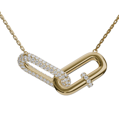 Jewelry 3D Visualization 3d cgi gold jewel jewelry necklace product rendering rendering