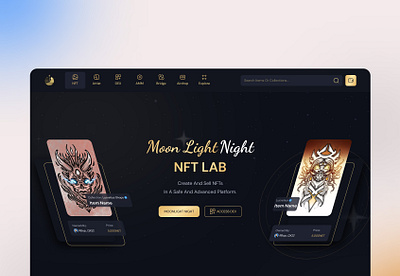 NFT Marketplace Landing Page artist landing landing page nft nft marketplace