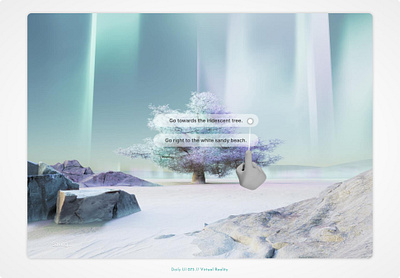 Daily UI Challenge #073 - Virtual Reality ar augumented reality daily ui 73 daily ui challenge game interface virtual reality vr