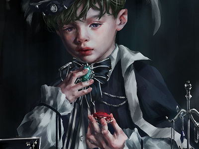 The Child 06 2dart bookcover boy chractordesign conceptart digitalart fantasy fineart illust illustration originalart portrait