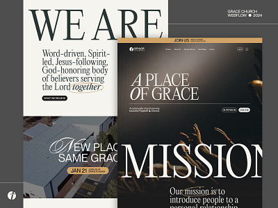 Grace Website 2024 branding church god grace logo webflow website